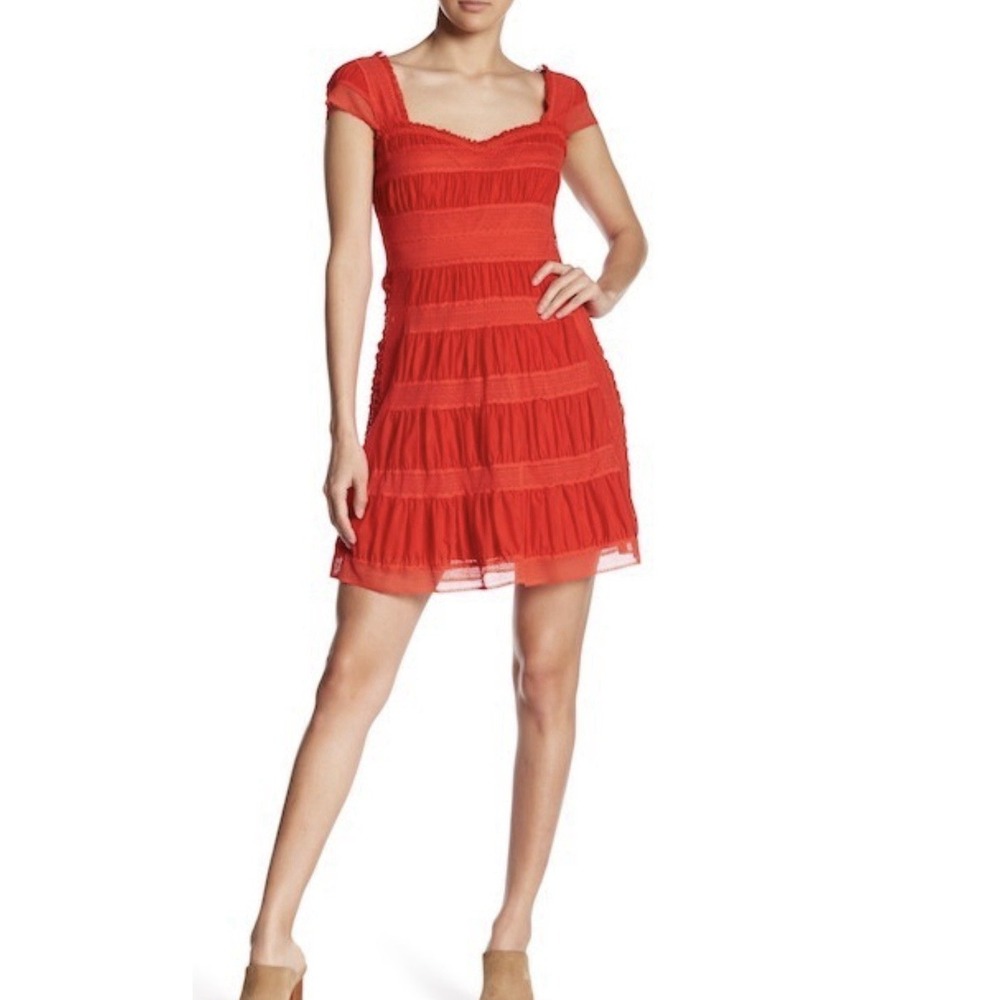 Free People Alicia Lace Mini Dress Size 4 Sexy Short Dressy